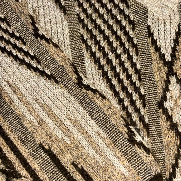 Vintage Chunky Sweater In Shades Of Brown, Men’s Size Large - Picture 3 of 5